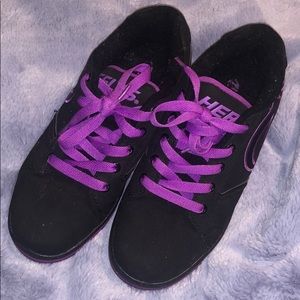 Black and purple Heelys